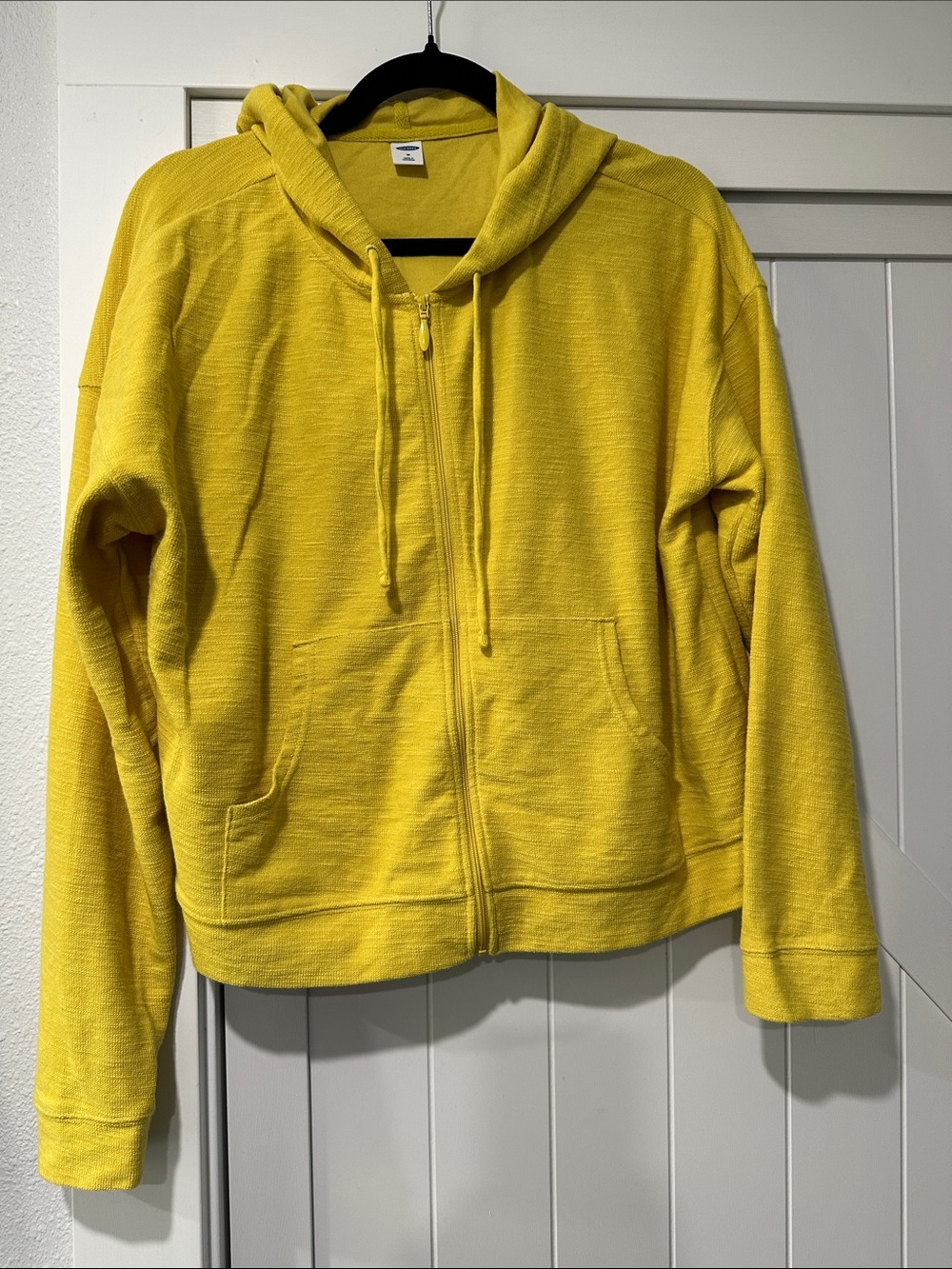 Old Navy Yellow Hooded Zip Sweatshirt